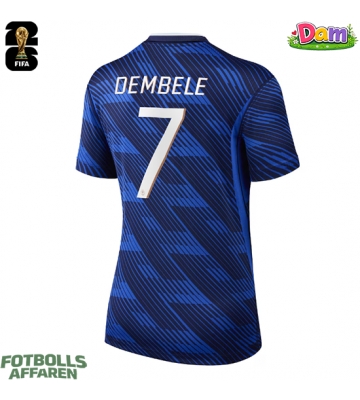 Frankrike Ousmane Dembele #7 Hemmatröja Kvinnor VM 2026 Kortärmad